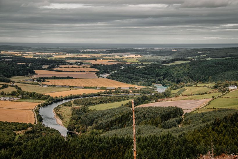 SPEYSIDE River and Highland landscape in Speyside, Scotland